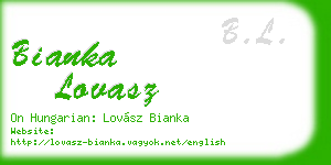 bianka lovasz business card